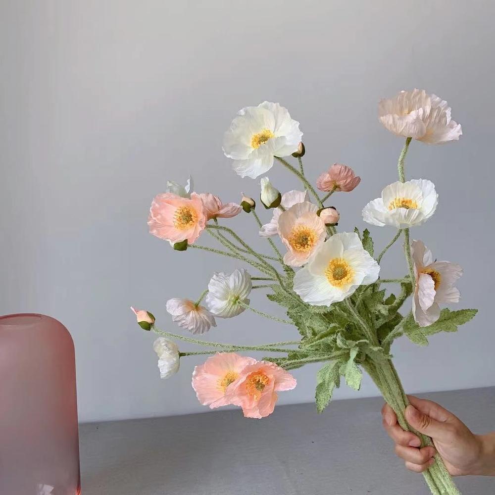 Florist Supply Bulk - Fiori di seta di papavero finto