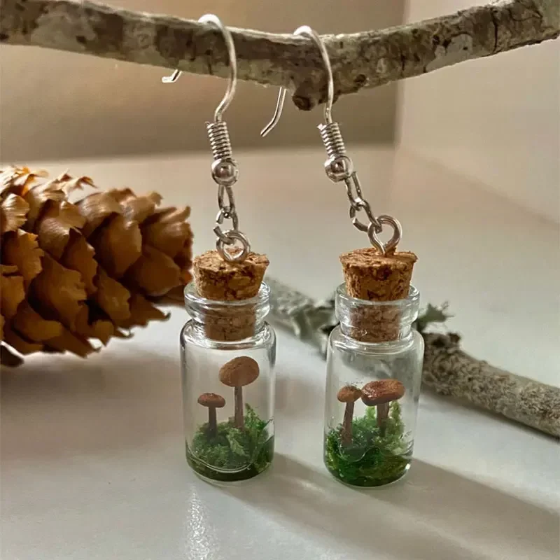 Orecchini a forma di fungo rea - Preserved Moss Sheet recensione e prezzo