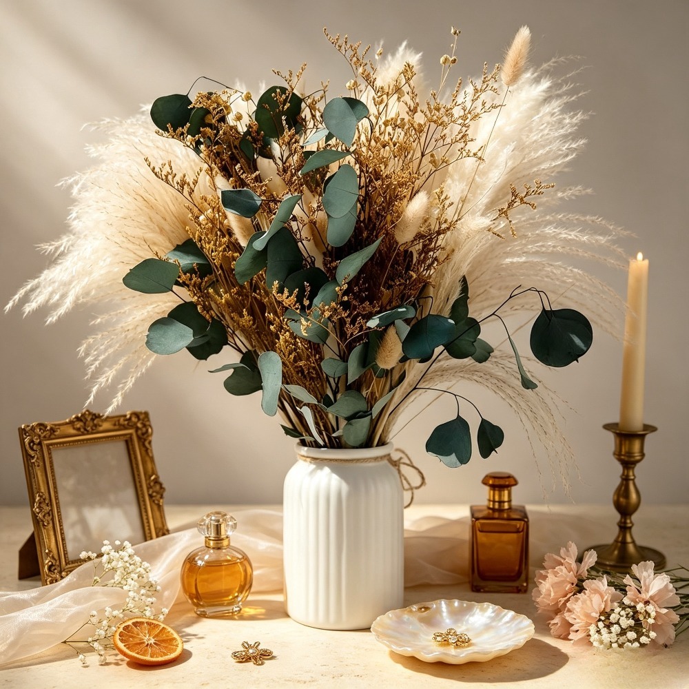 Bouquet di Erba della Pampas E - Eucalyptus Preserved recensione e prezzo