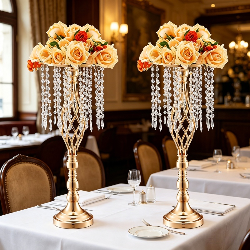 Elegante Portafiori Alto in Cr - Florist Supply Vases recensione e prezzo