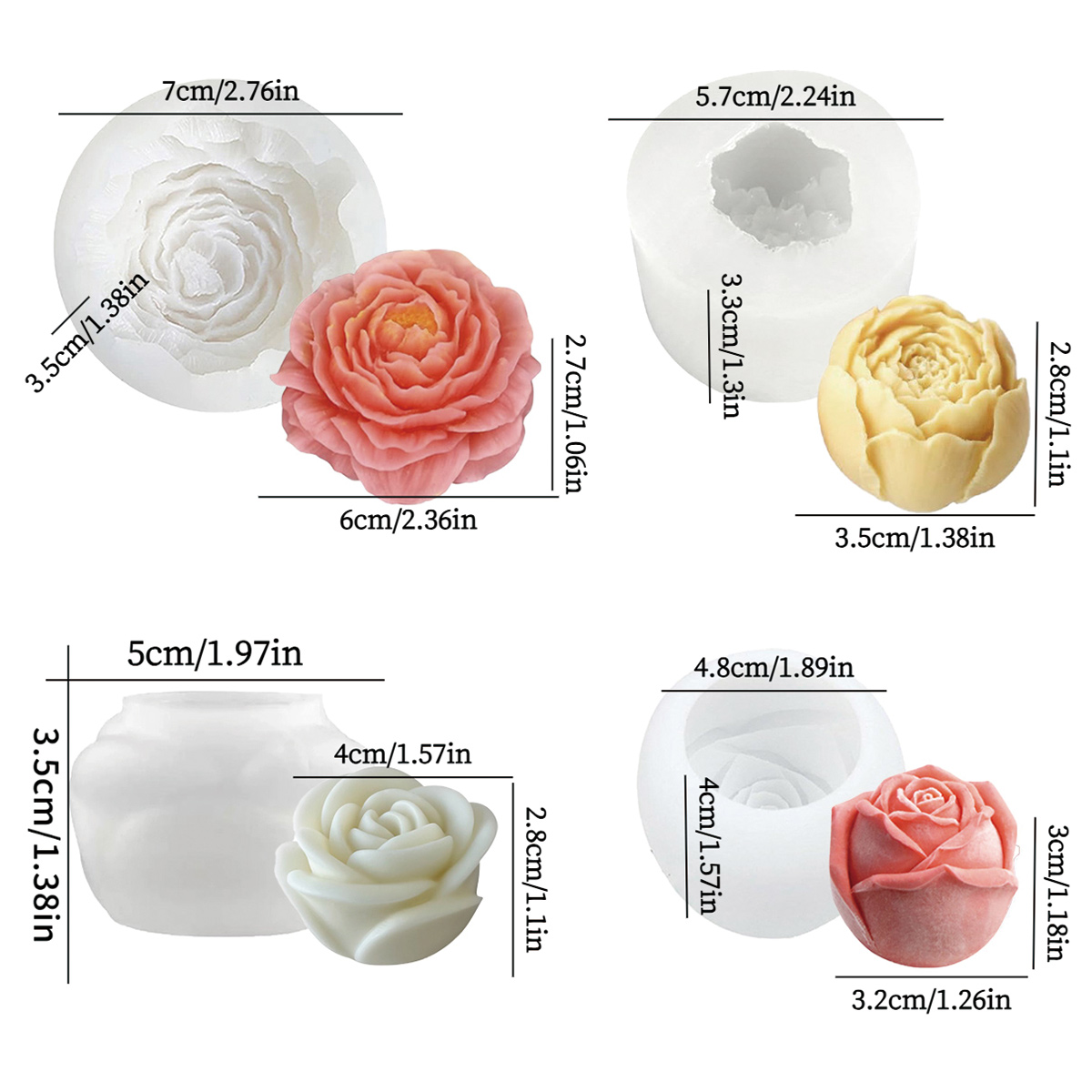 Set di 4 stampi floreali - Peo - Florist Supply Bulk recensione e prezzo